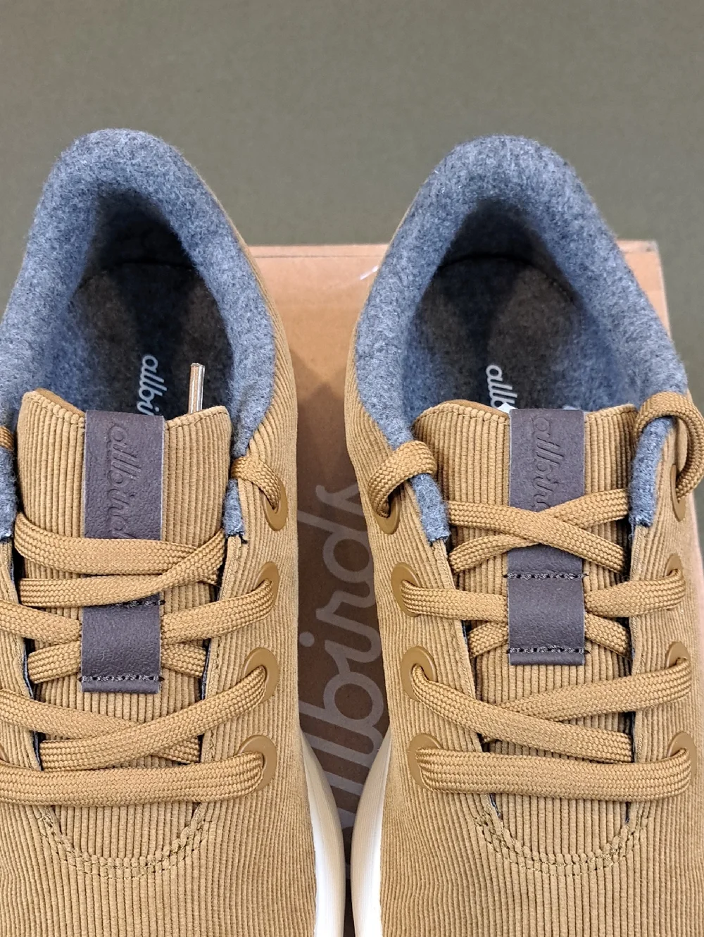 Allbirds Men's Runner NZ Corduroy - Color: Dark Tan - Size: 10